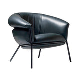 Grasso Armchair: Black + Dream Leather