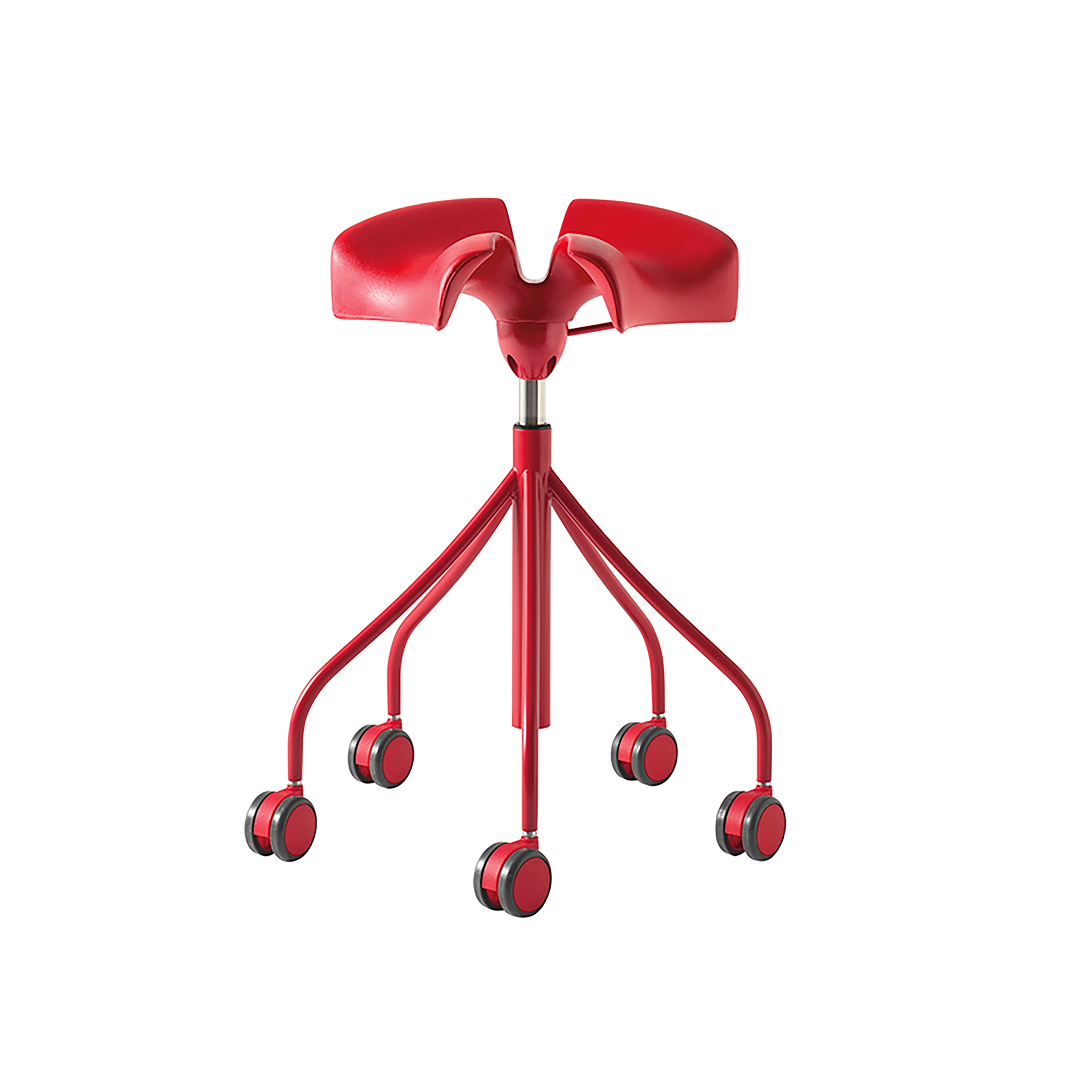 Binaria Adjustable Stool: Red
