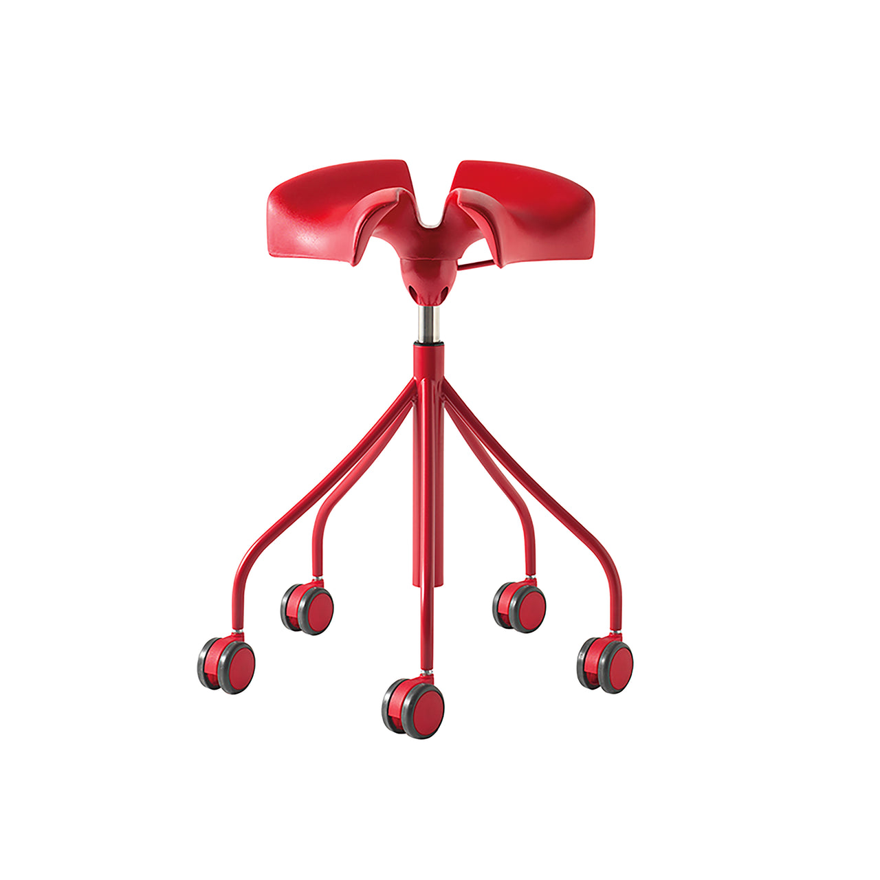 Binaria Adjustable Stool: Red