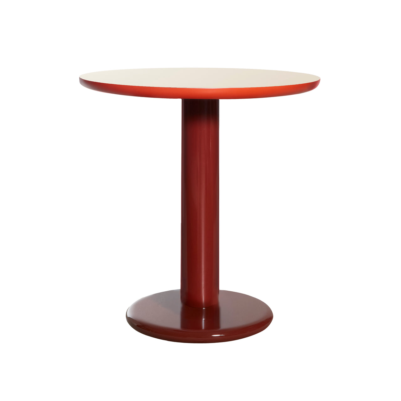 Eclipso Cafe Table: Oxide Red