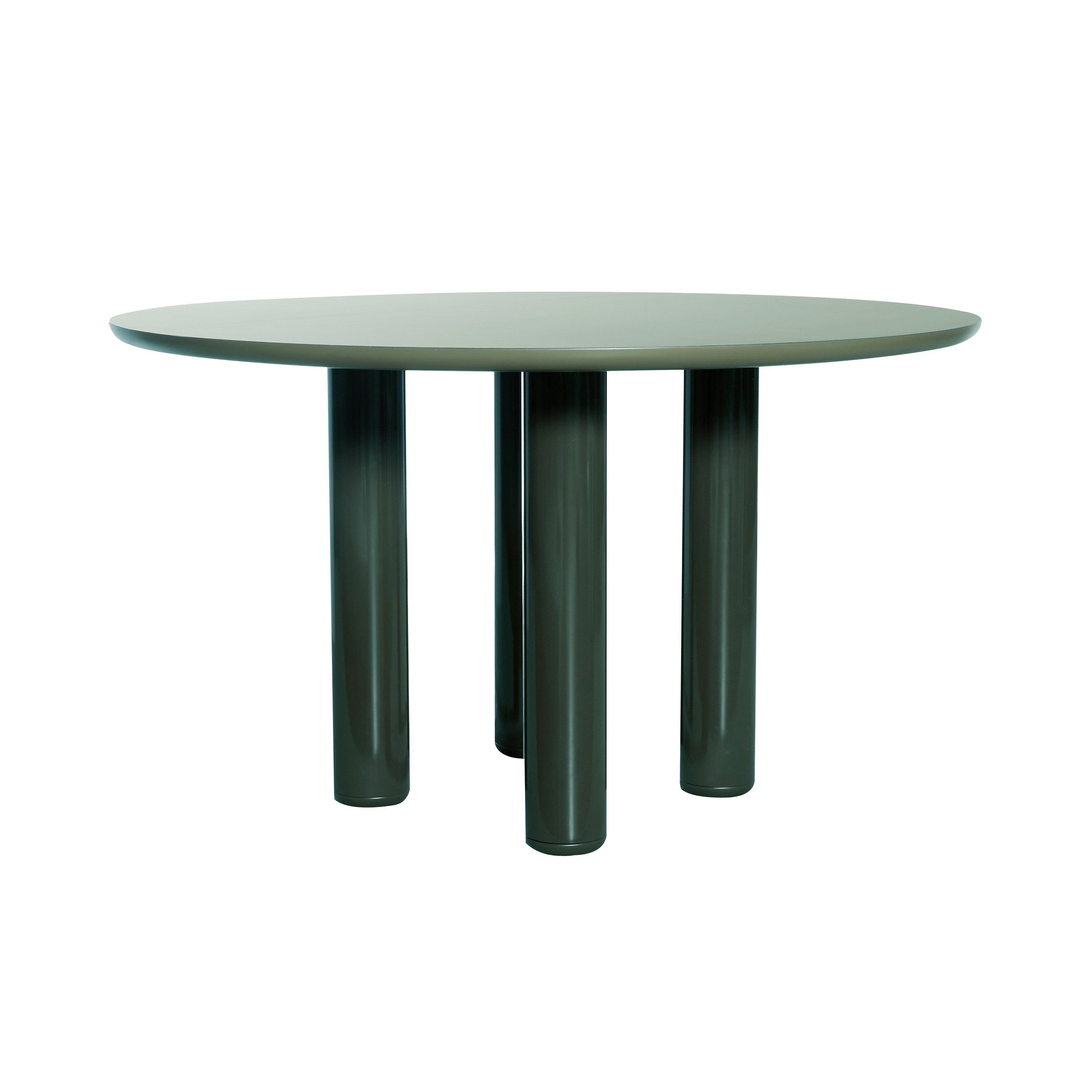 Eclipso Dining Table: Round + Green Comodoro + Green Comodoro