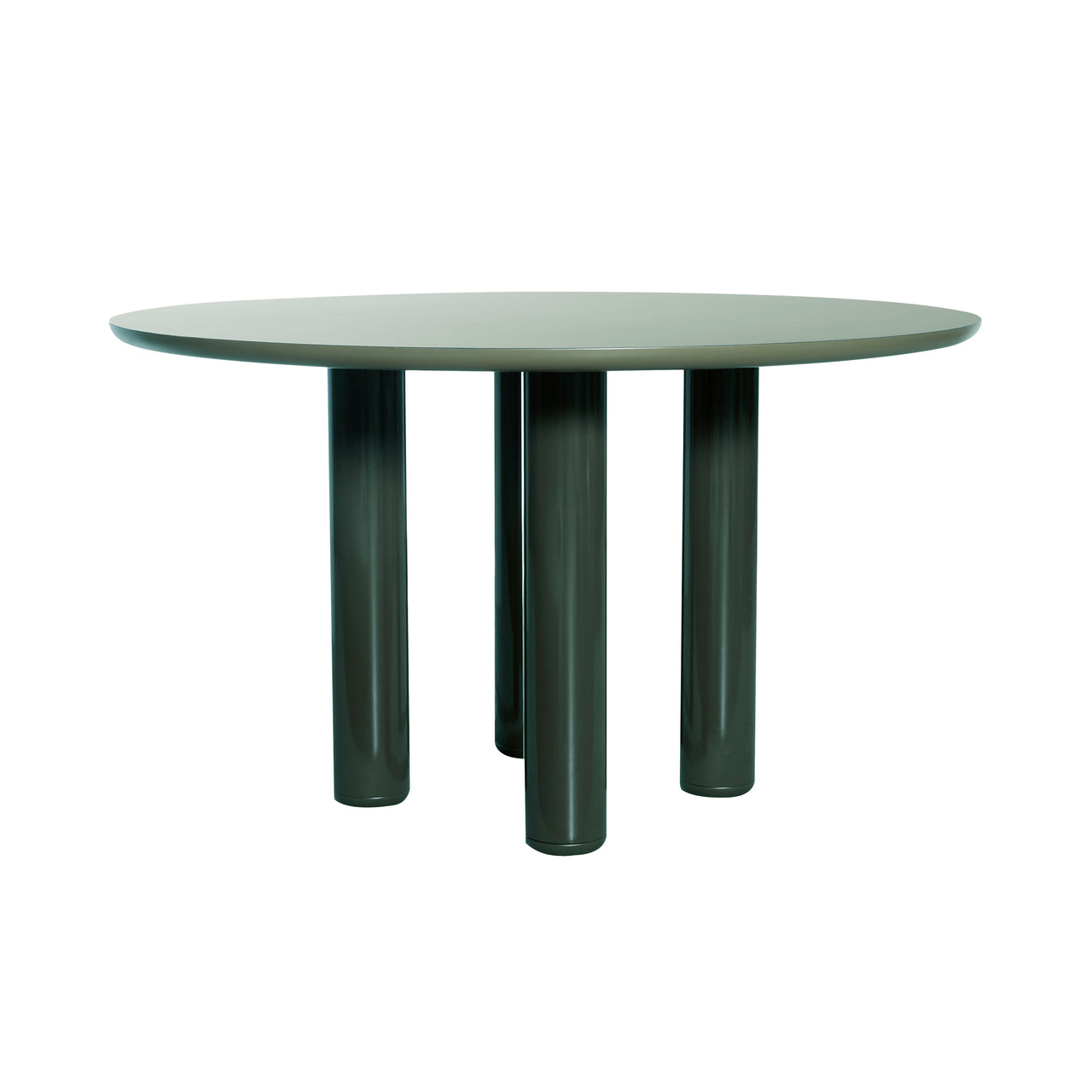 Eclipso Dining Table: Round + Green Comodoro + Green Comodoro