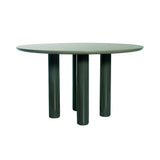 Eclipso Dining Table: Round + Green Comodoro + Green Comodoro