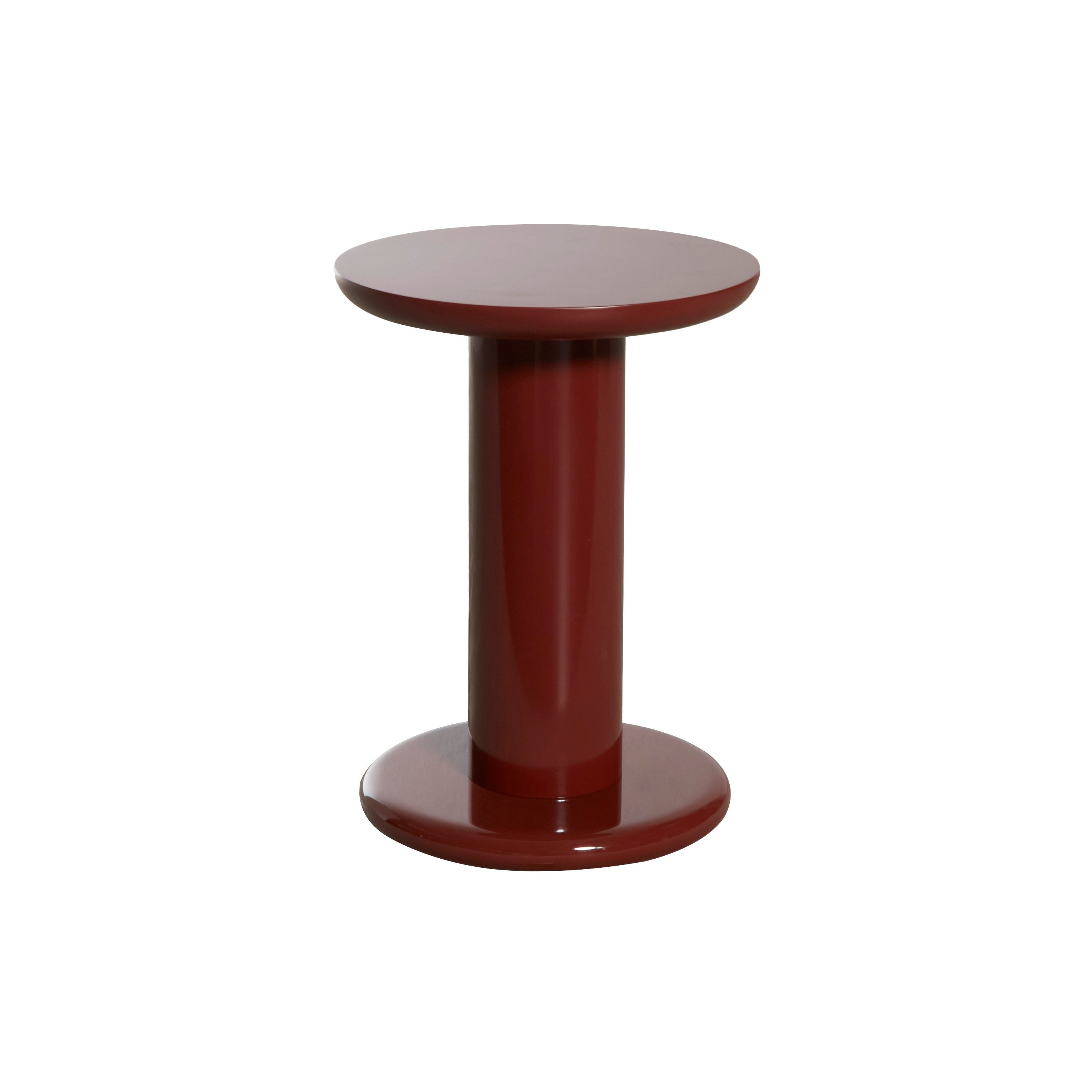 Eclipso Side Table: Oxide Red