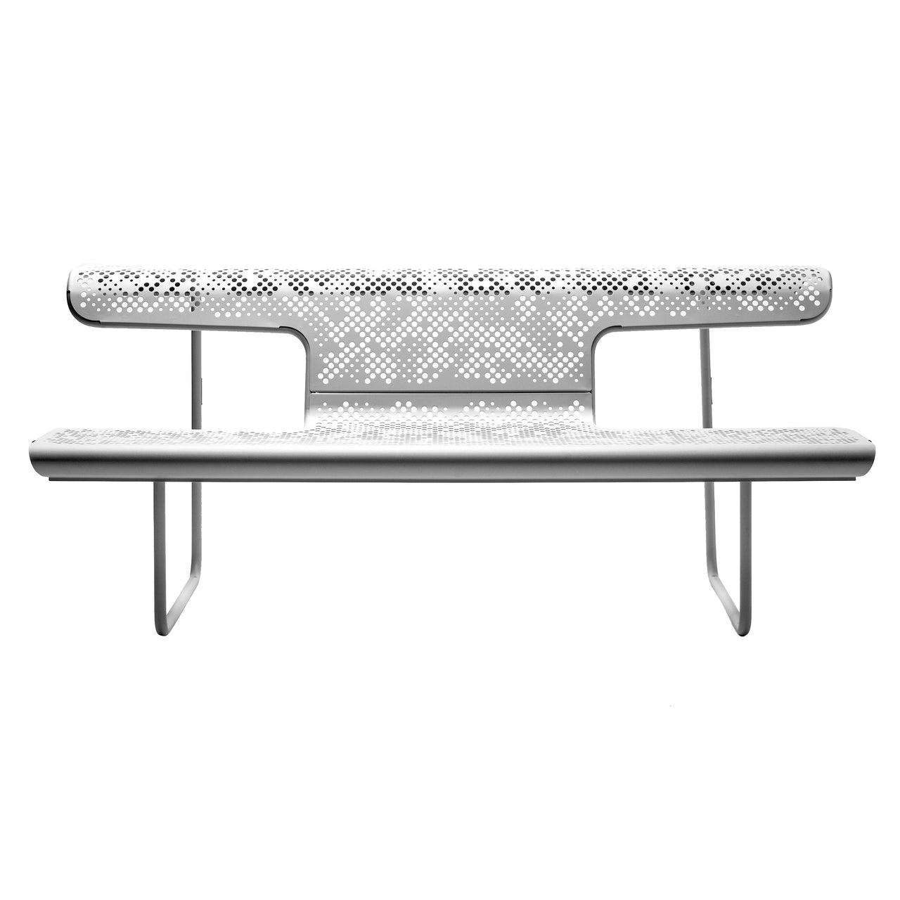 The Poet Bench: Silver Grey