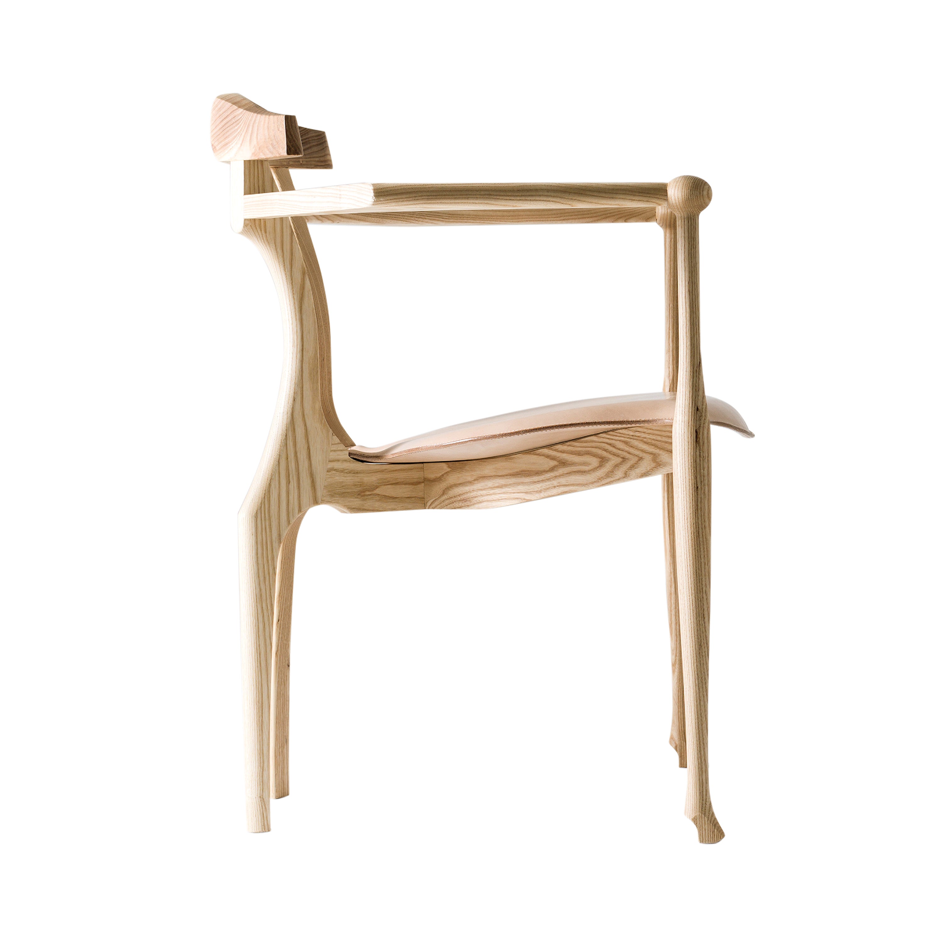 Gaulino Easy Chair: Natural Ash + Natural
