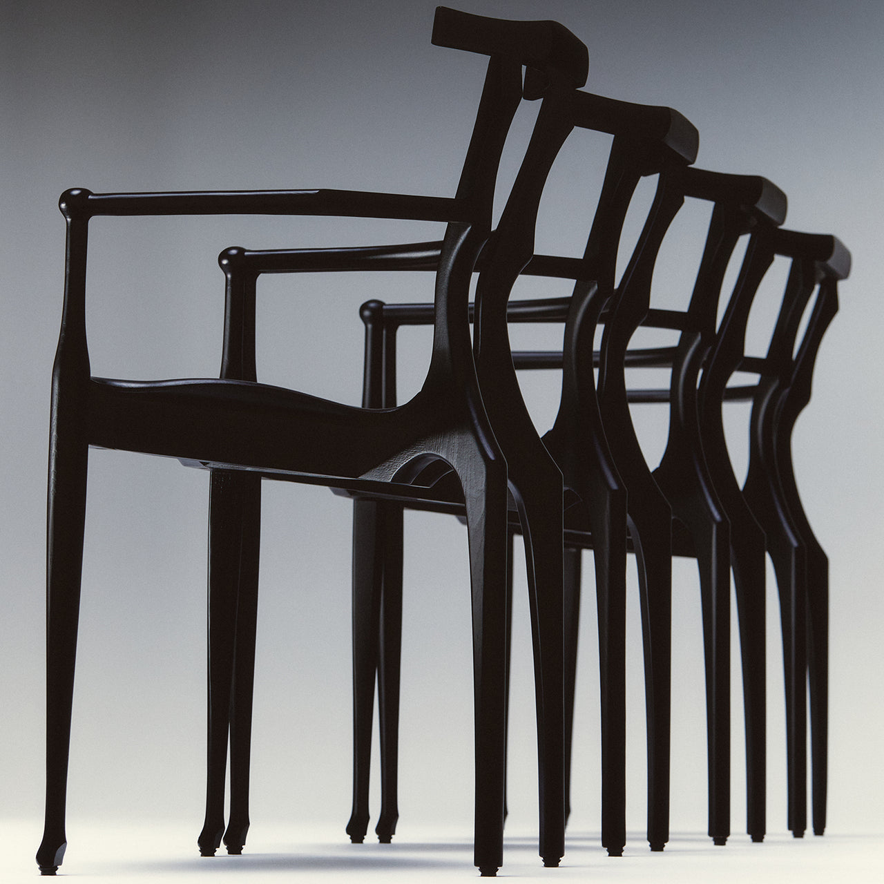 Gaulino Armchair: Upholstered