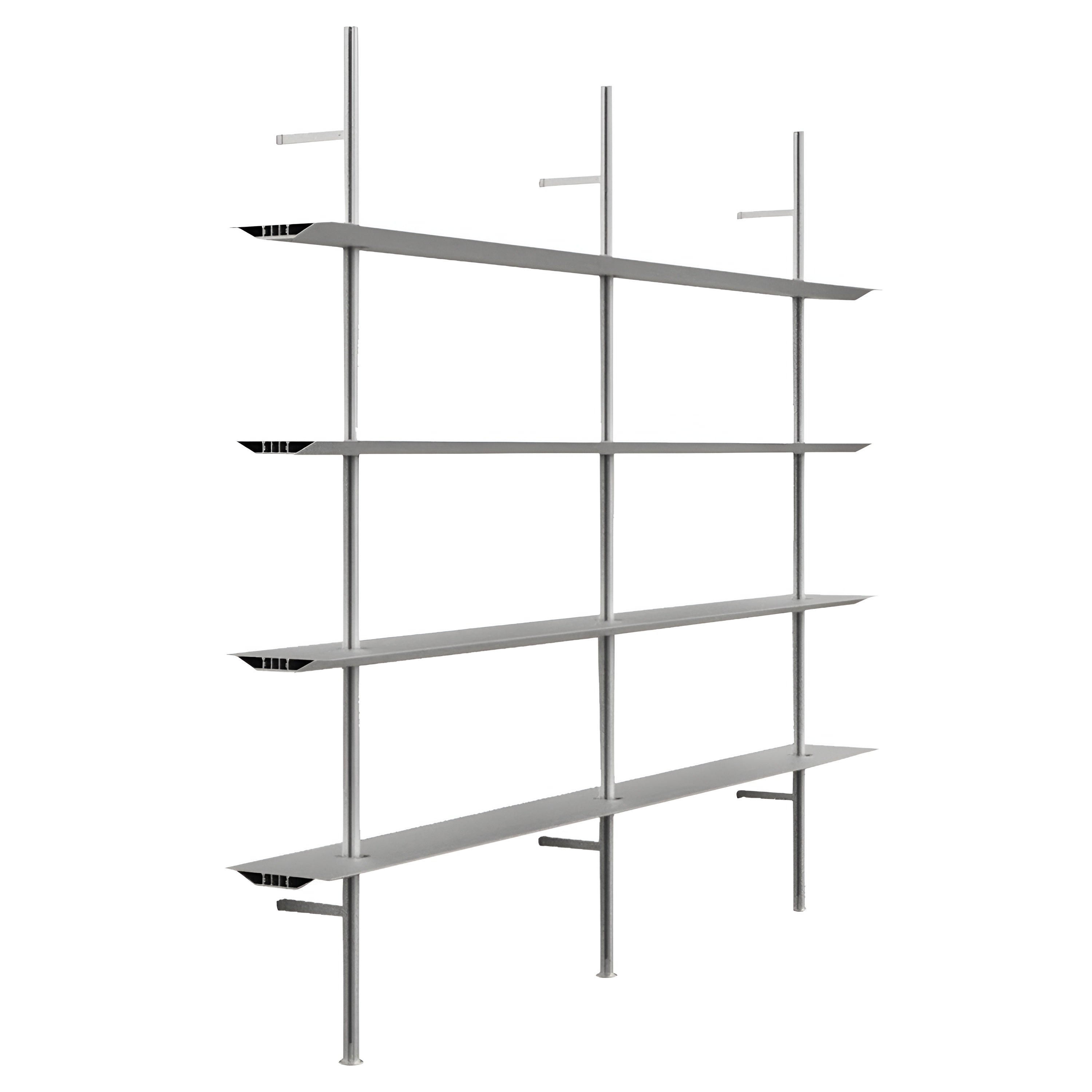 Hypostila Shelf System: Silver + Configuration 3