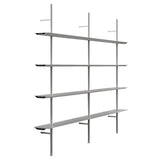Hypostila Shelf System: Silver + Configuration 3