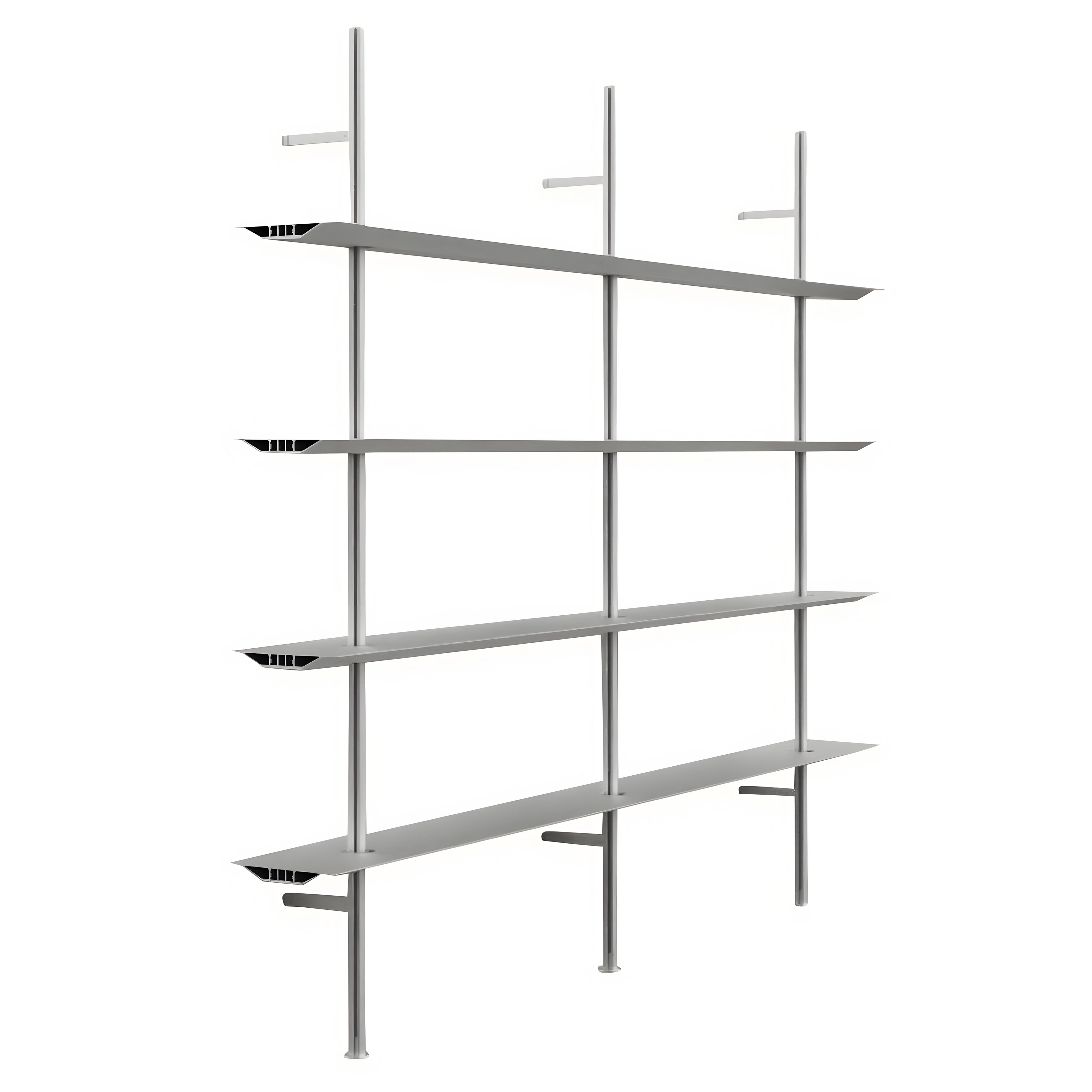 Hypostila Shelf System: Silver + Configuration 3