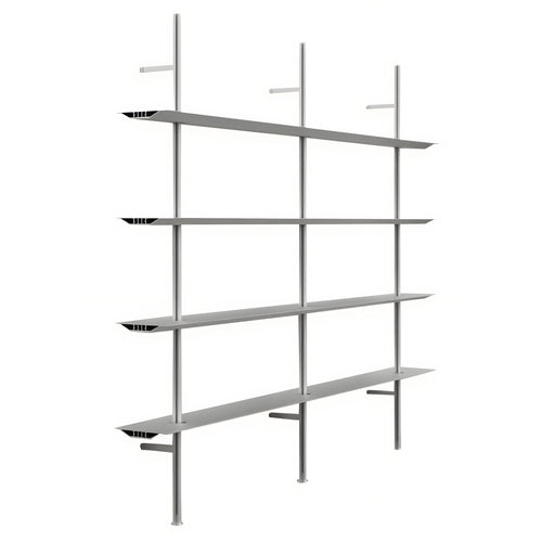 Hypostila Shelf System: Silver + Configuration 3