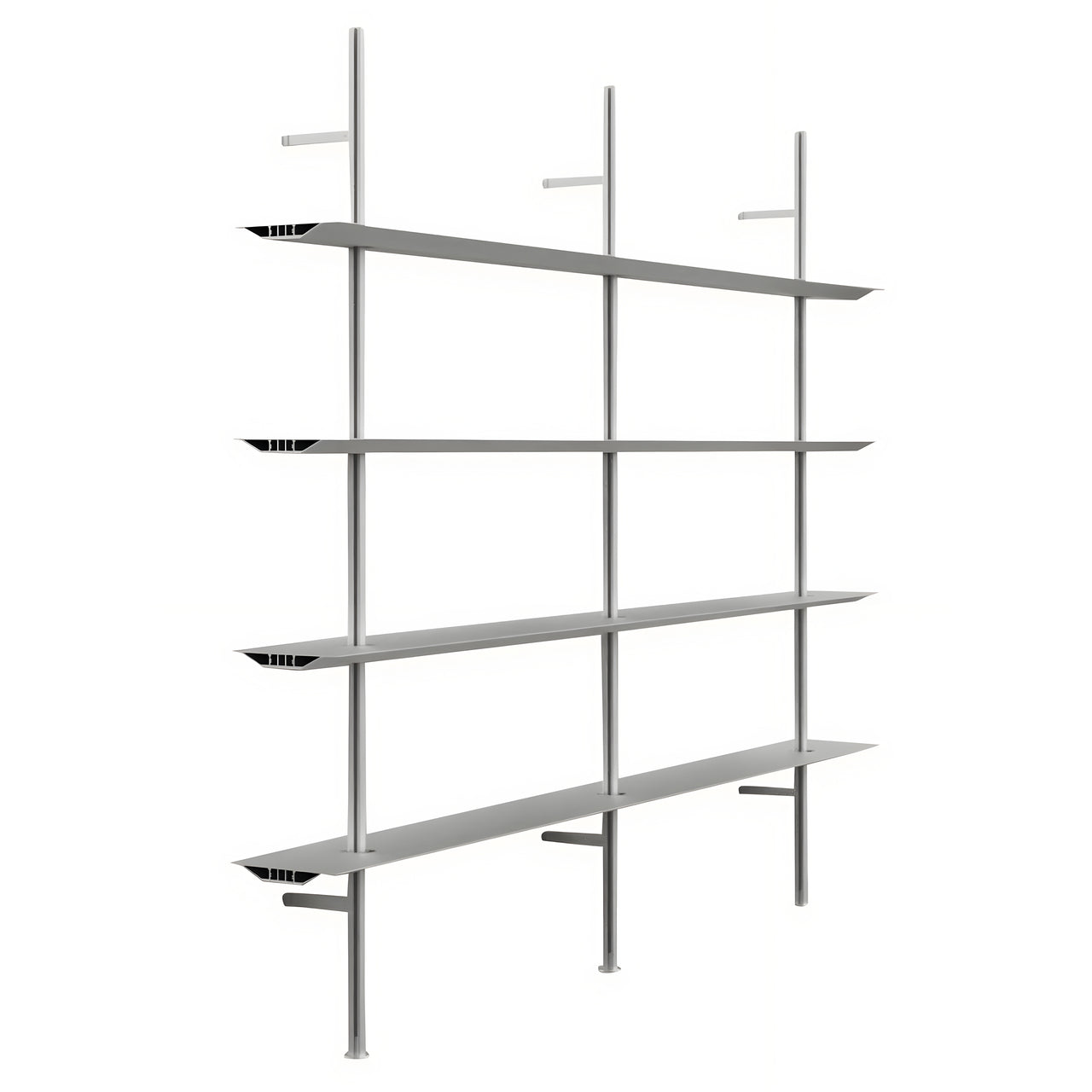 Hypostila Shelf System: Silver + Configuration 3
