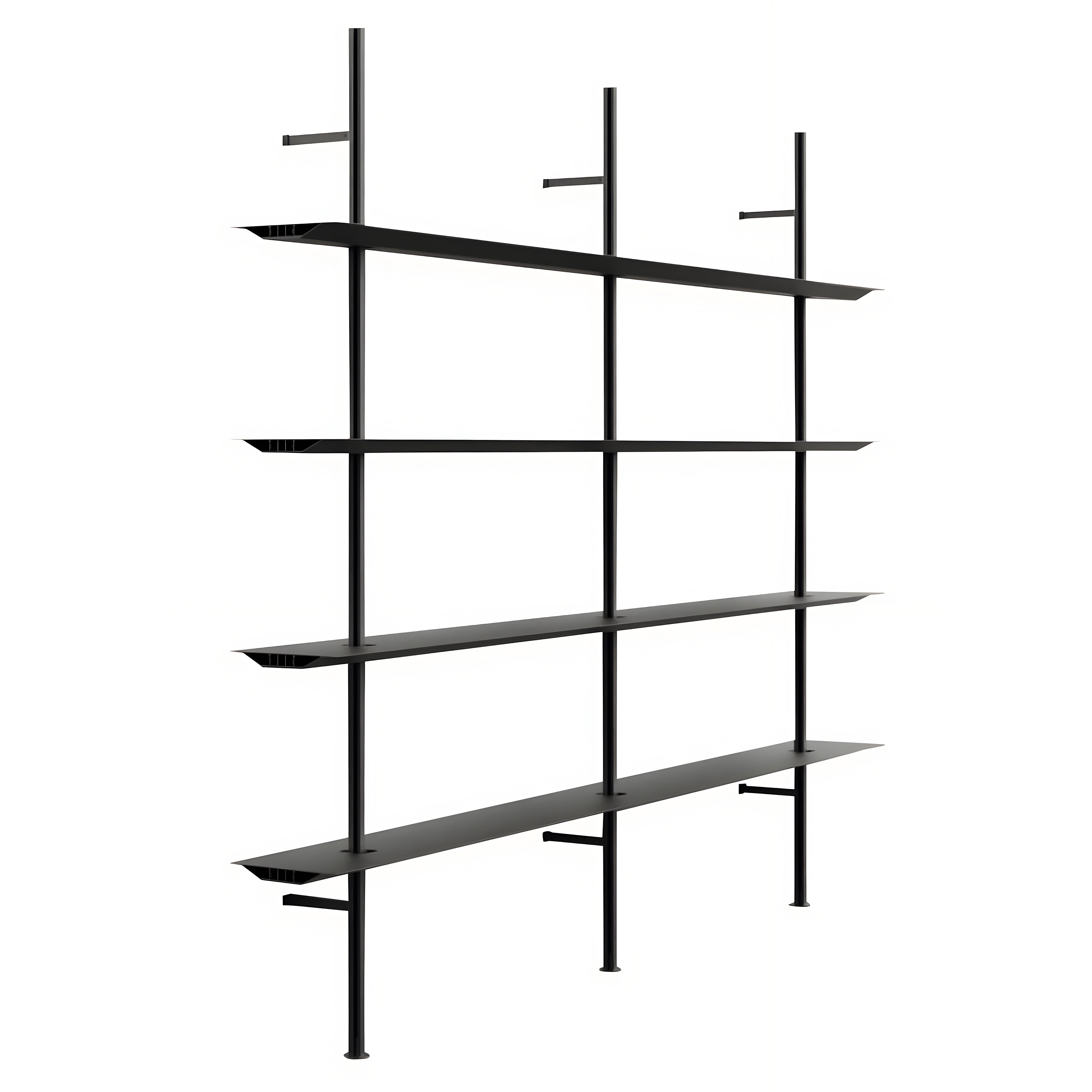Hypostila Shelf System: Black + Configuration 3