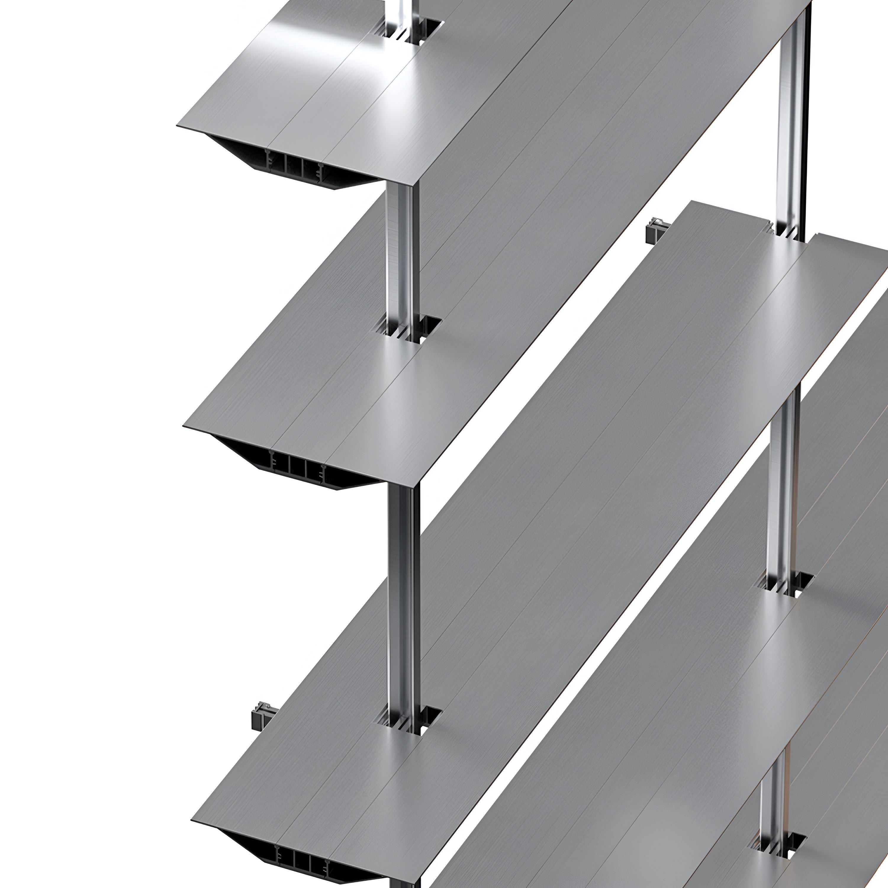 Hypostila Shelf System: Silver