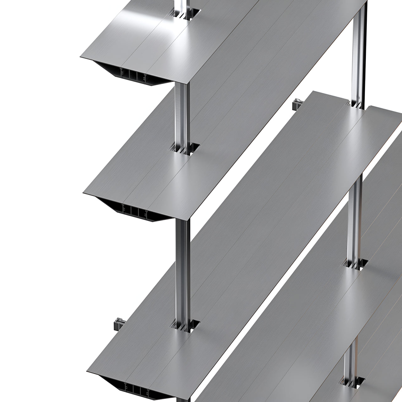 Hypostila Shelf System: Silver