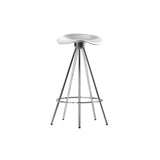 Jamaica Bar + Counter Stool: Counter Aluminum + Chrome