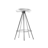 Jamaica Bar + Counter Stool: Counter + Aluminum + Chrome