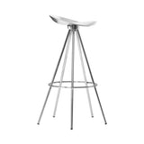 Jamaica Bar + Counter Stool: Bar + Aluminum + Chrome 