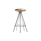 Jamaica Bar + Counter Stool: Counter Beech + Chrome