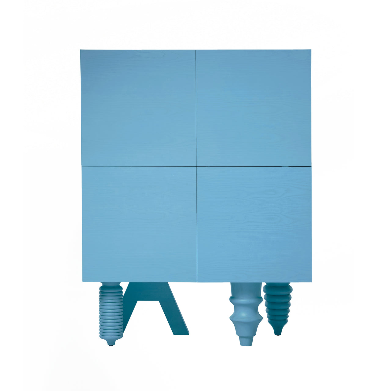 Multileg Cabinet: Configuration 2 + Hazy Blue Ash