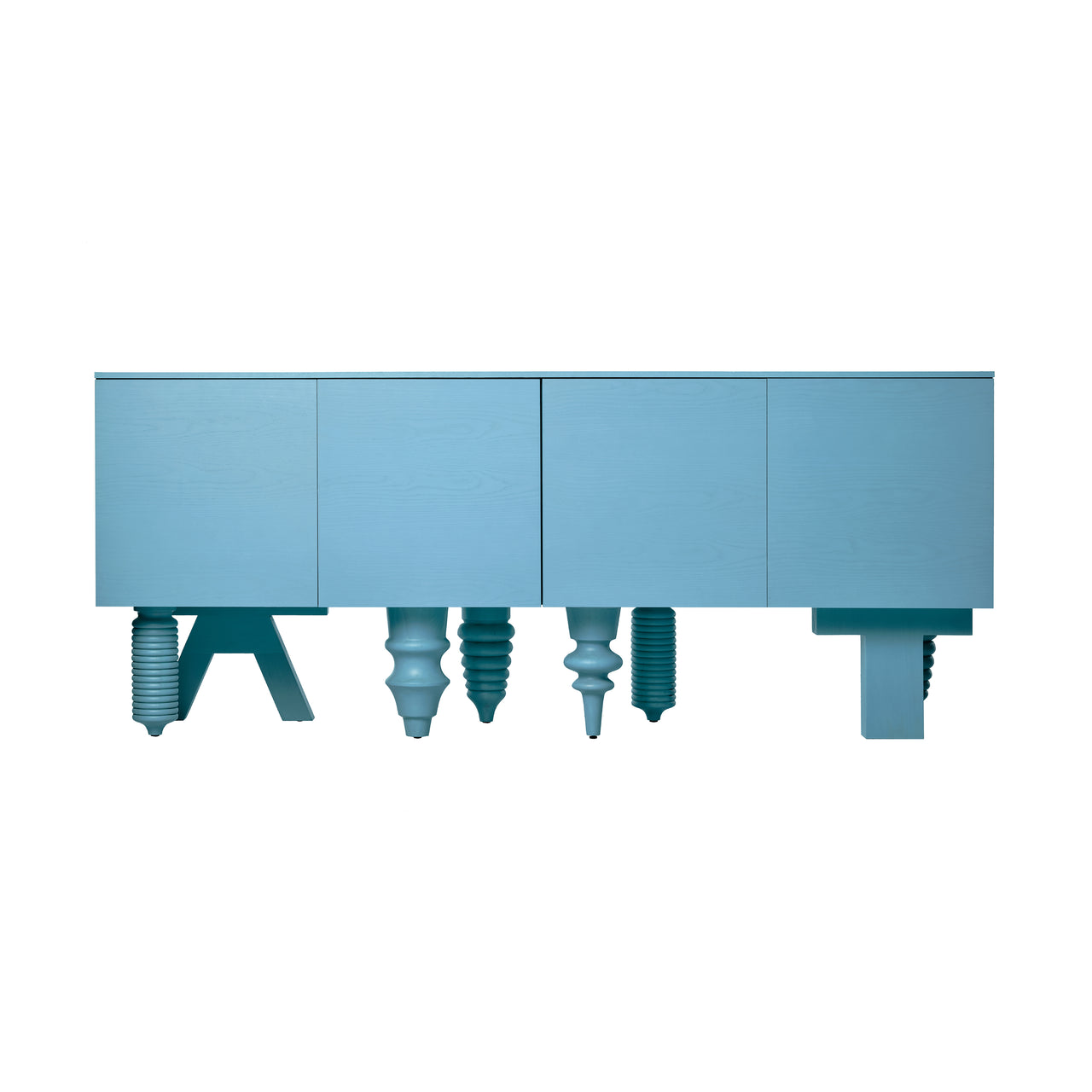 Multileg Cabinet: Hazy Blue Ash + Configuration 4