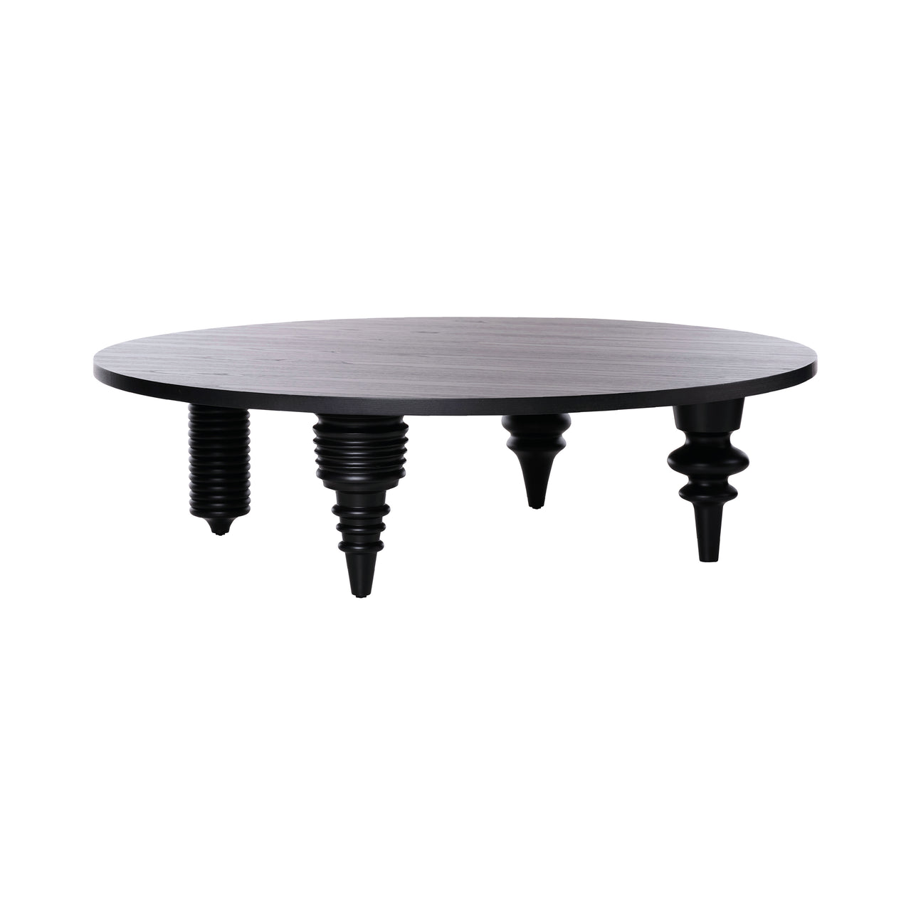 Multileg Low Table: Black Stained Ash