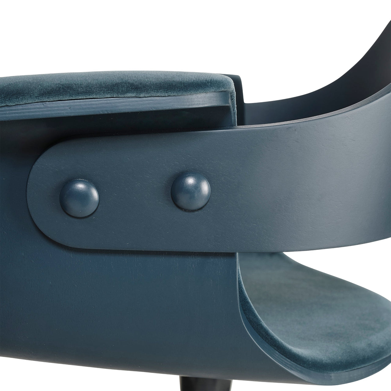 Showtime Low Swivel Armchair with Castor: Seat Upholstered