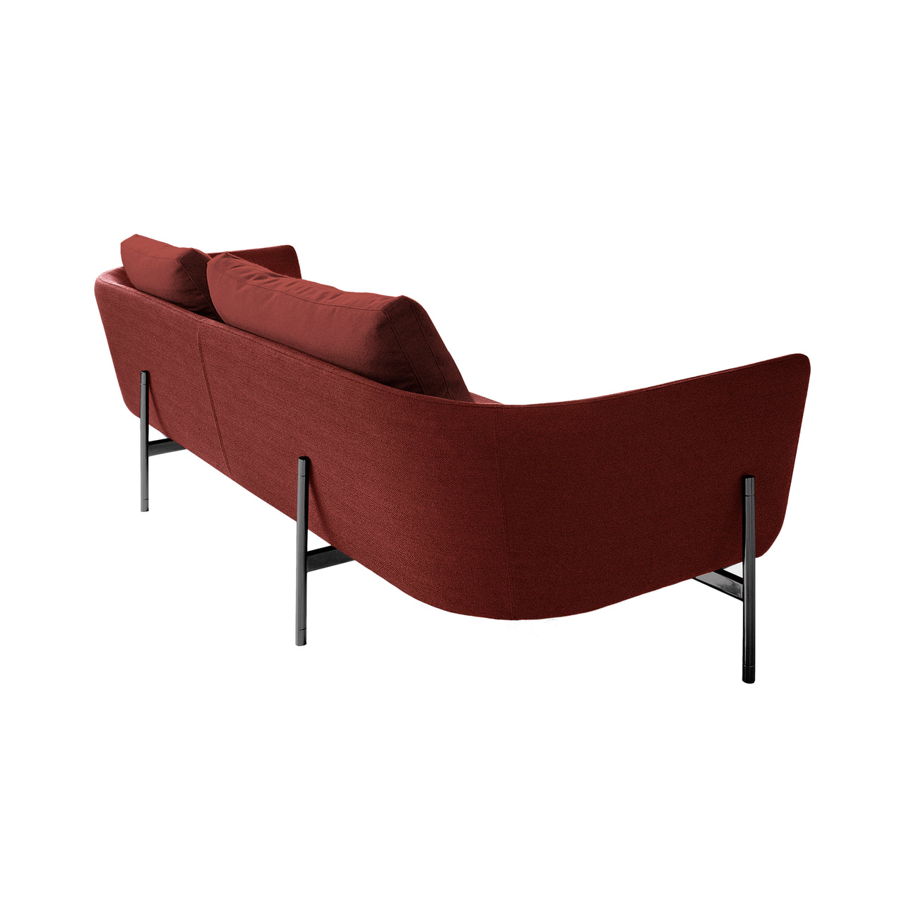 Loft 180 Sofa: Black Nickel