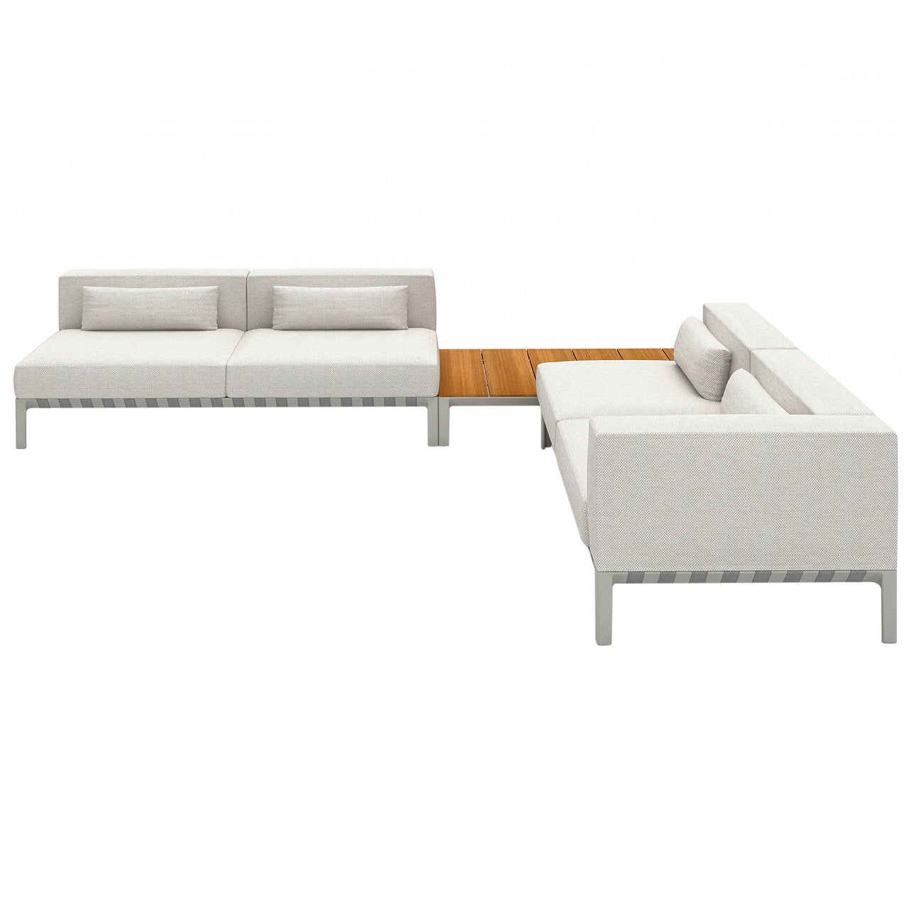 Outdoor Able Sofa: Composition 5 with table - Right