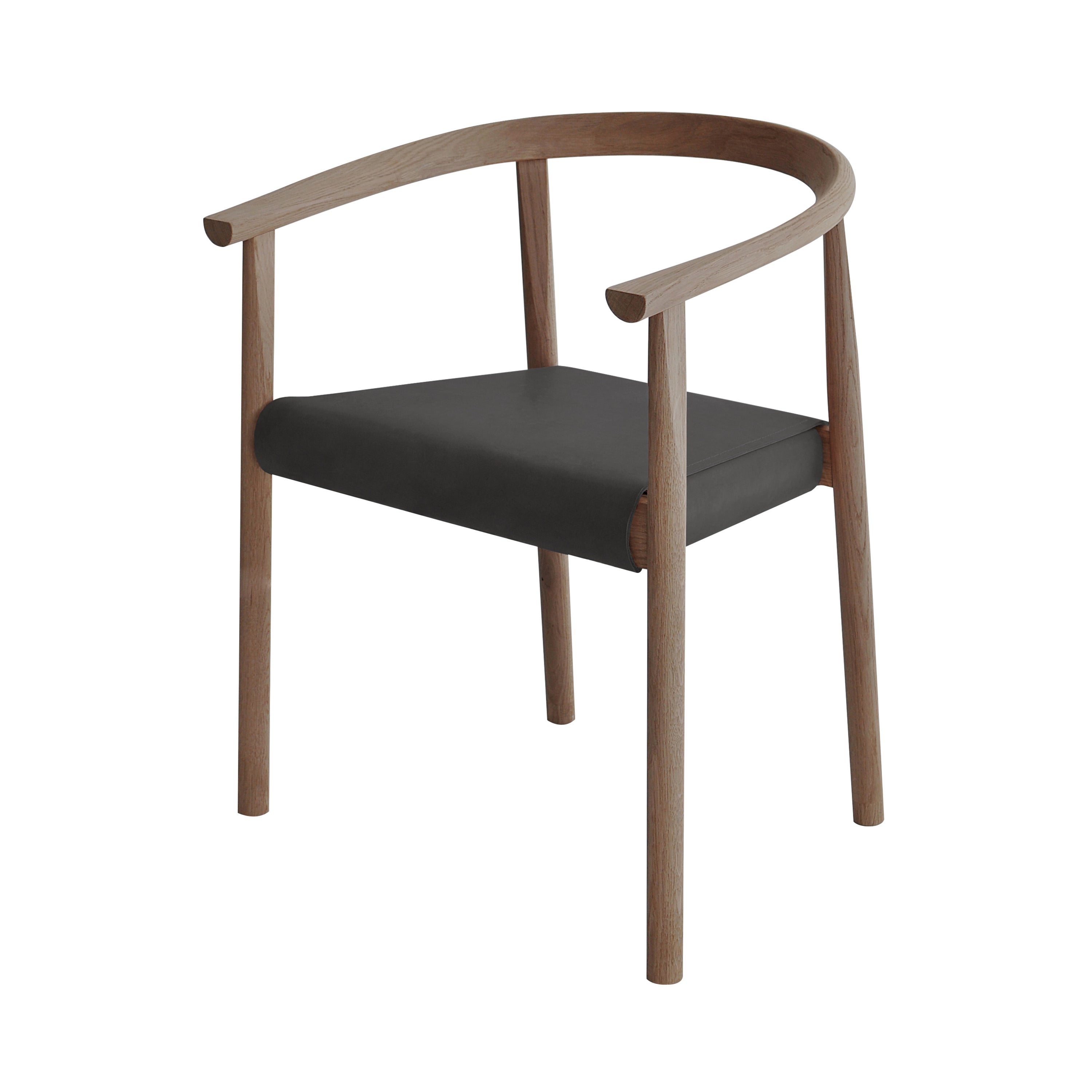Tokyo Chair: Chair - Walnut + Toscano Black