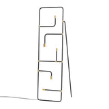 Beaubien Floor Lamp: Black + Brass