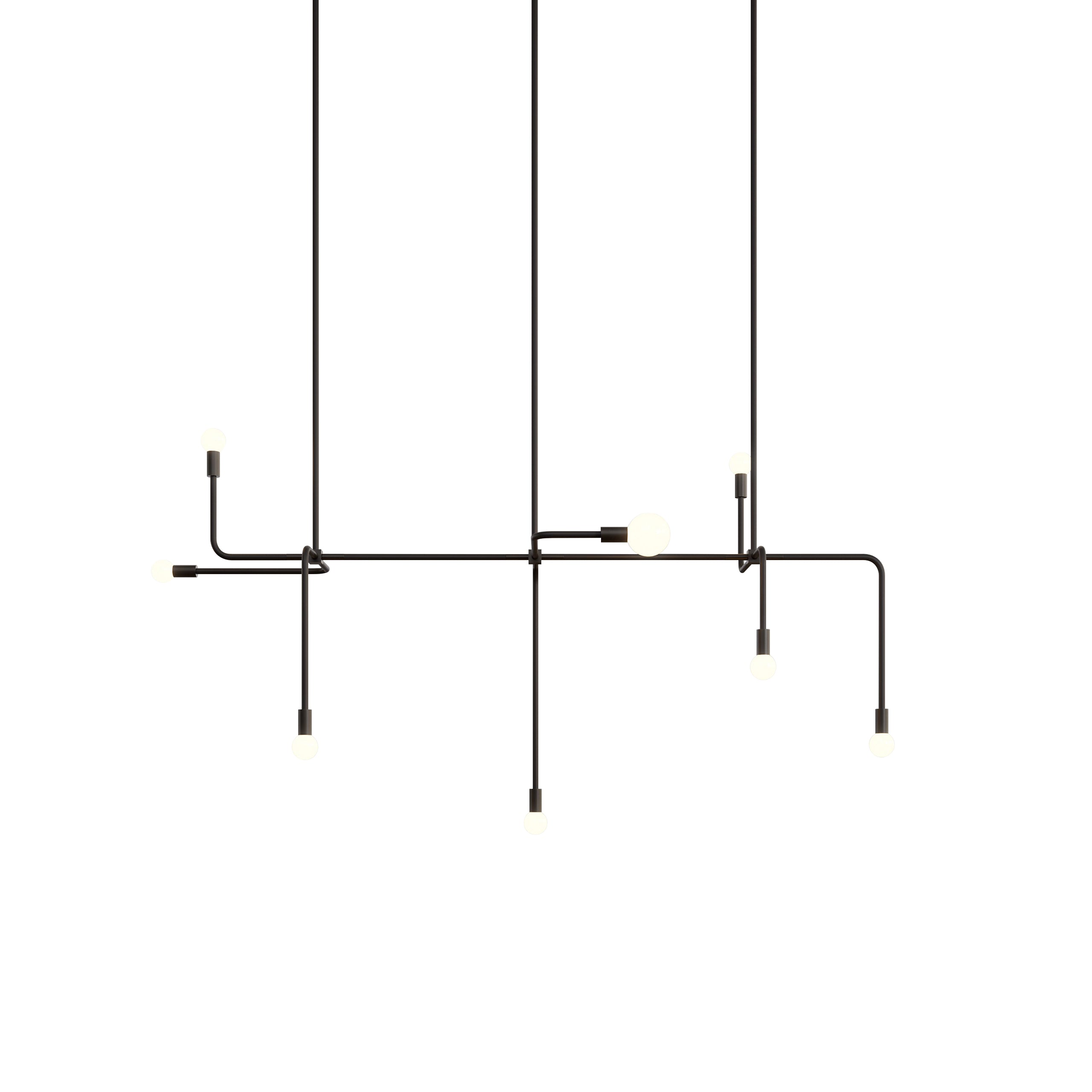 Beaubien 05 Suspension Lamp: Black + Graphite