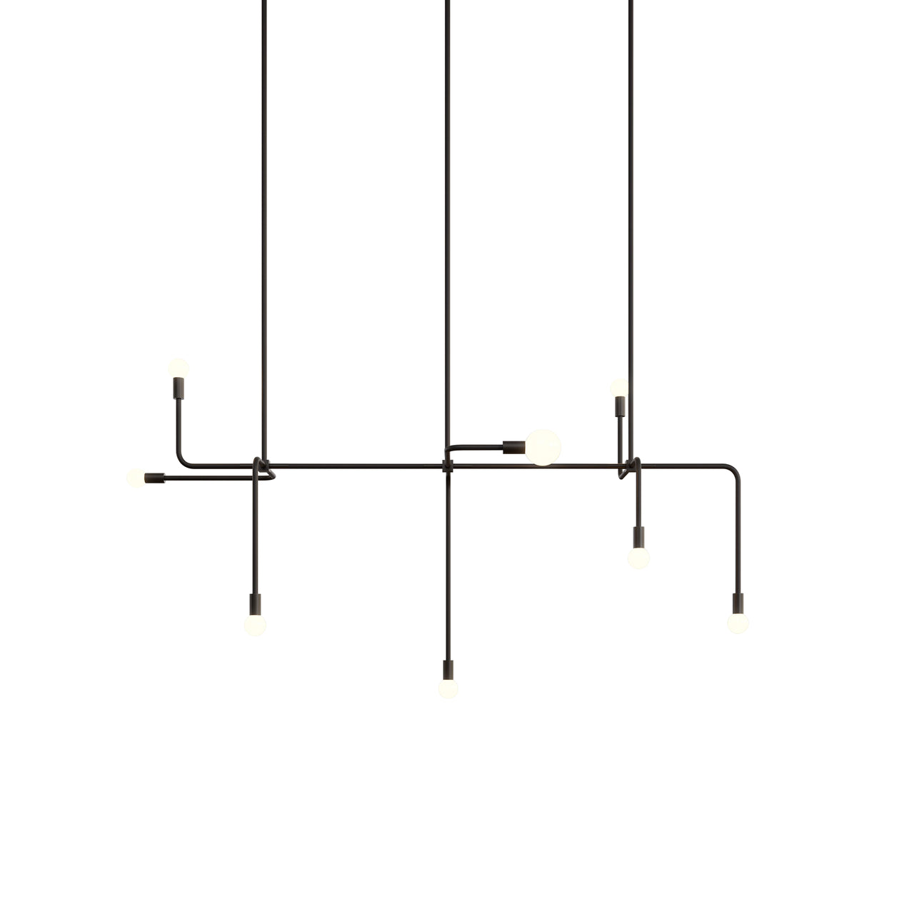 Beaubien 05 Suspension Lamp: Black + Graphite