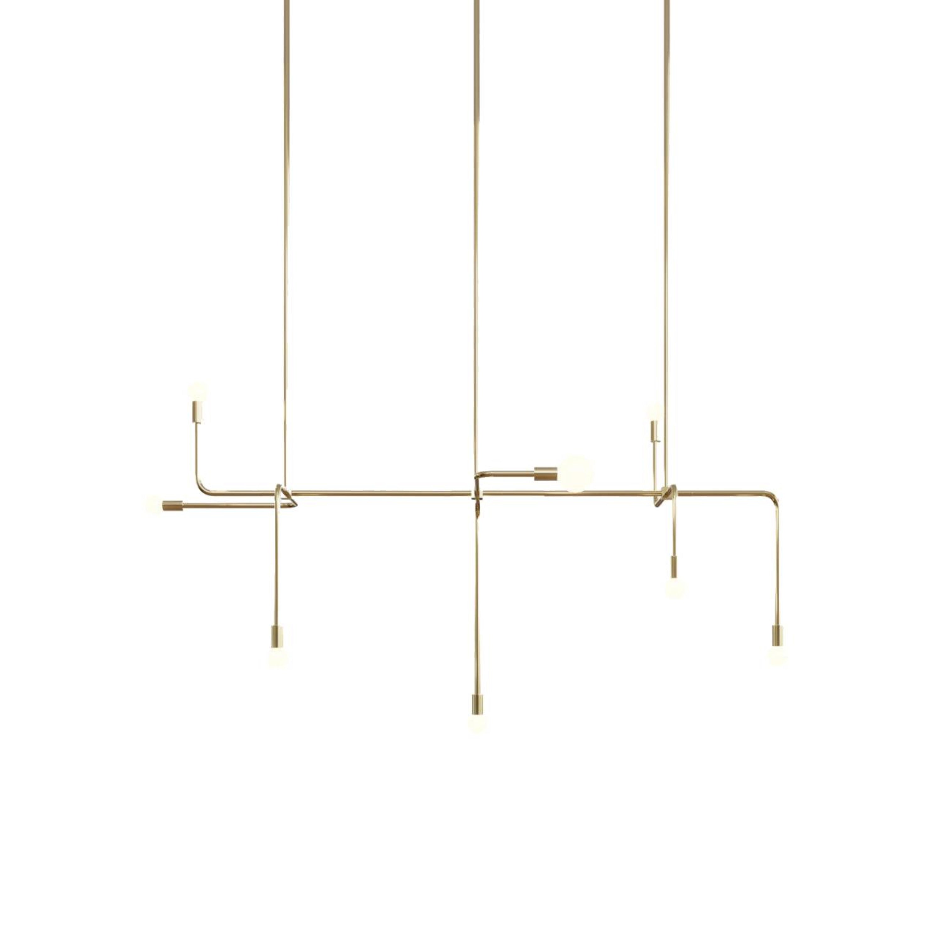 Beaubien 05 Suspension Lamp: Brass