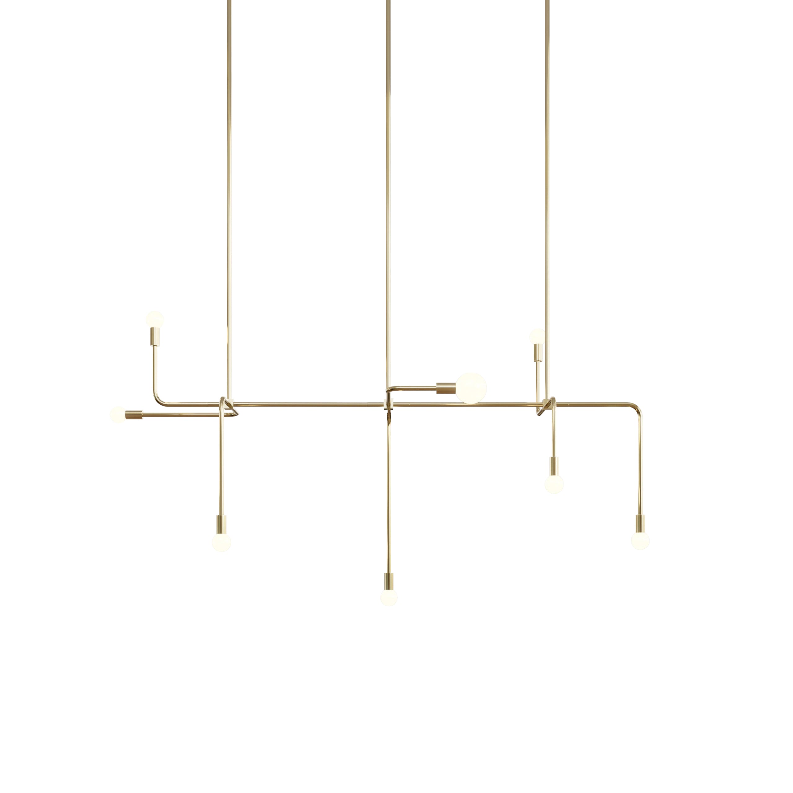 Beaubien 05 Suspension Lamp: Brass