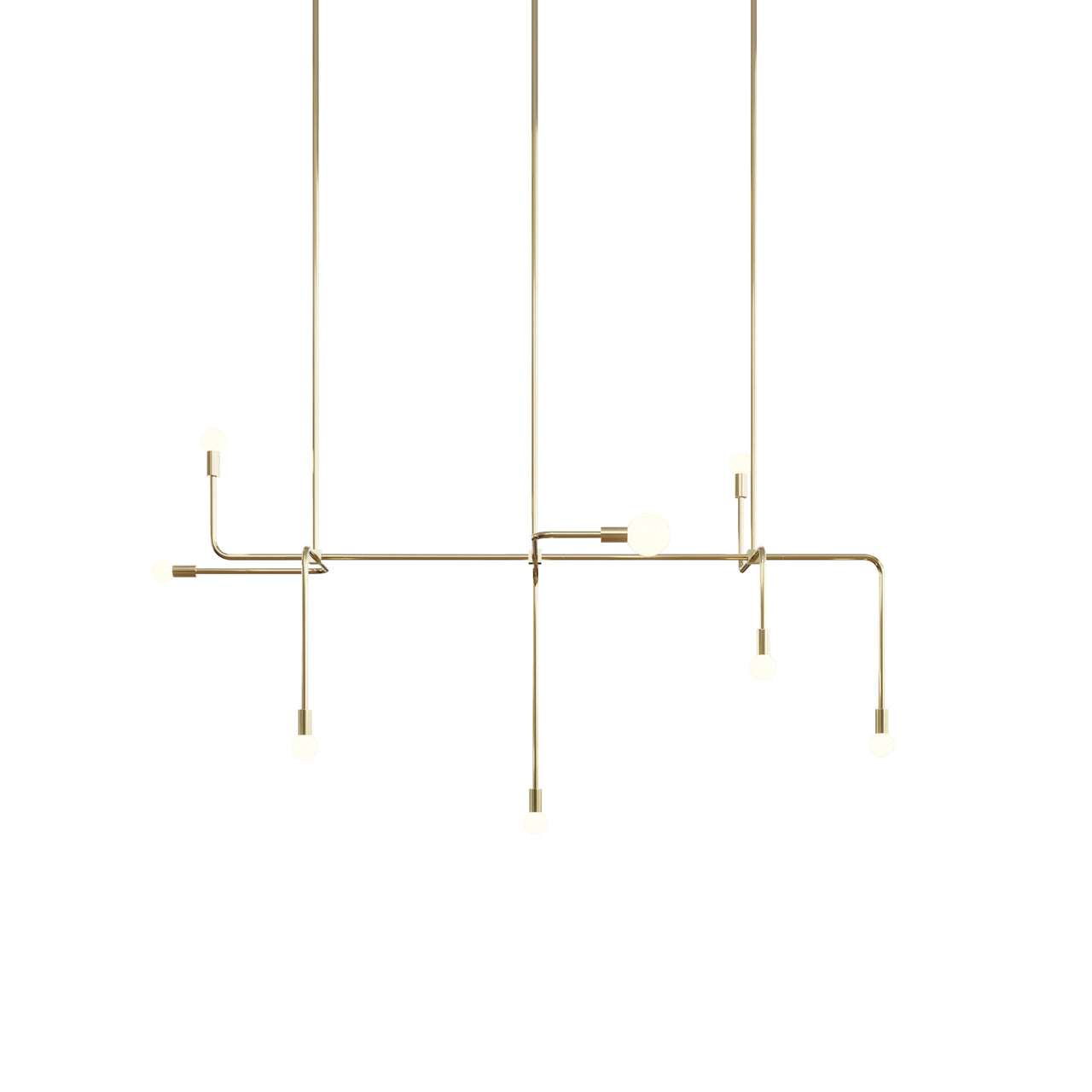 Beaubien 05 Suspension Lamp: Brass