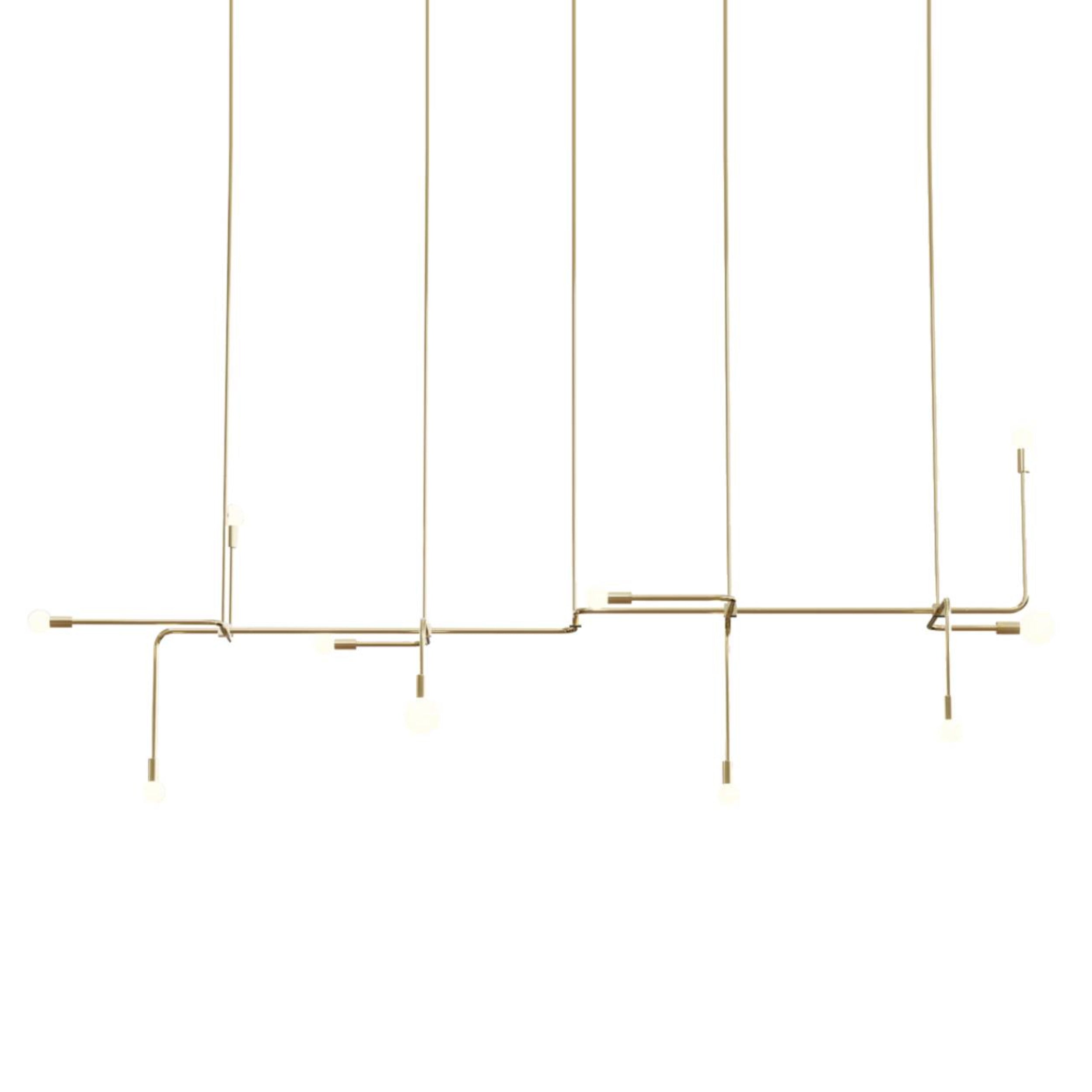 Beaubien 06 Suspension Lamp: Brass