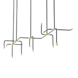 Beaubien 07 Suspension Lamp: Black + Brass