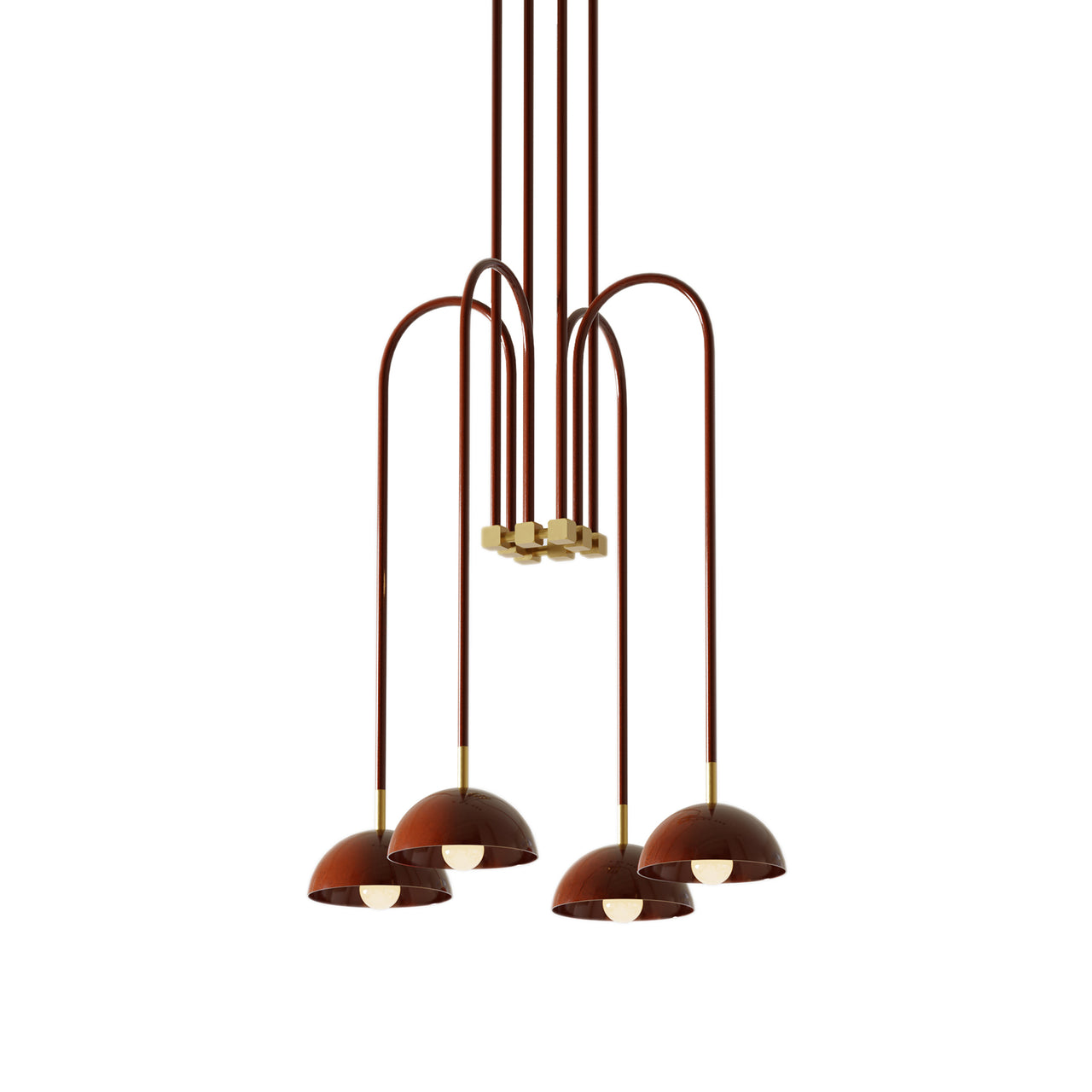 Beaubien Atelier 03 Suspension Lamp: Glossy Oxblood