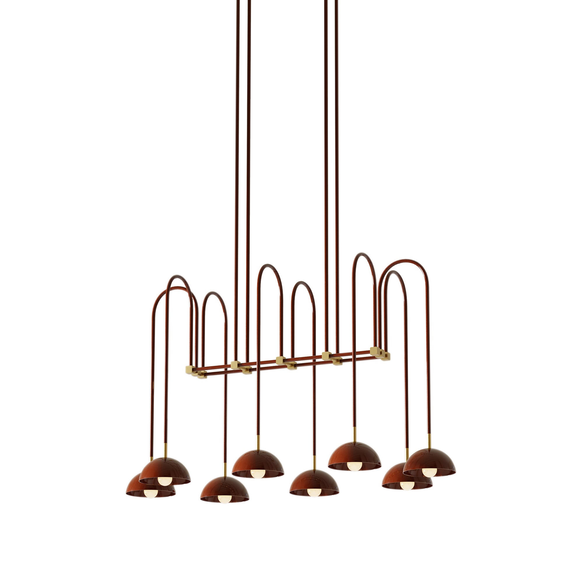 Beaubien Atelier 05 Suspension Lamp: Glossy Oxblood