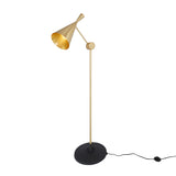 Beat Floor Lamp: Brushed Brass