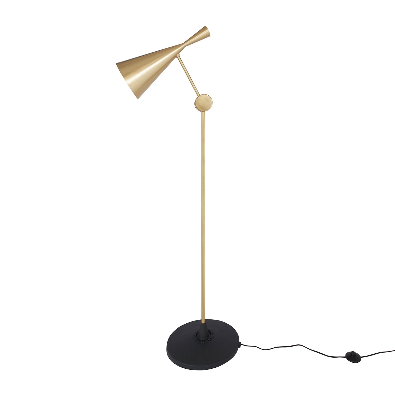 Beat Floor Lamp: Brushed Brass