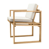 BK10 Outdoor Dining Chair: With Canvas Cushion