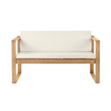 BK12 Outdoor Lounge Sofa: With Canvas Cushion