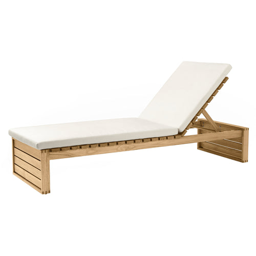 BK14 Outdoor Sunbed: With Canvas Cushion