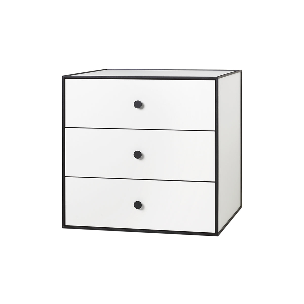 Frame Sideboard 49: Drawers + White + 3