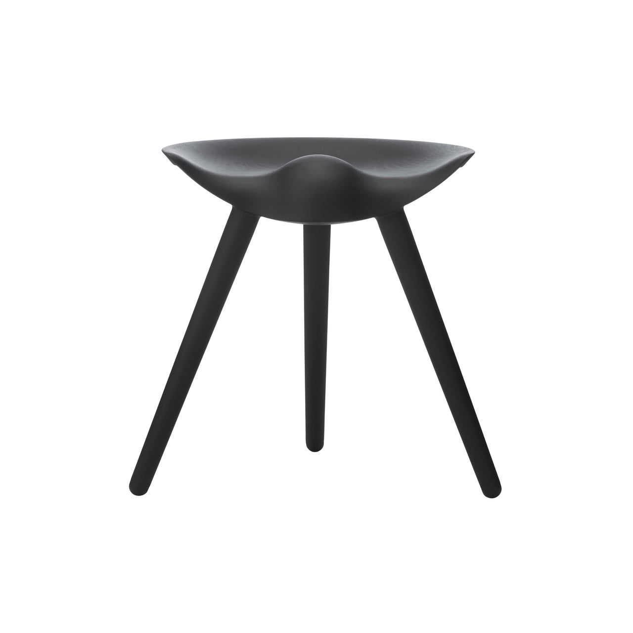 ML42 Stool: Black Stained Beech