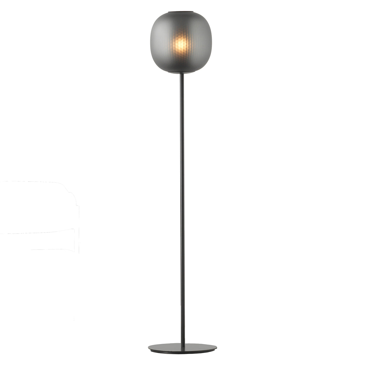 Bloom Floor Light: Black