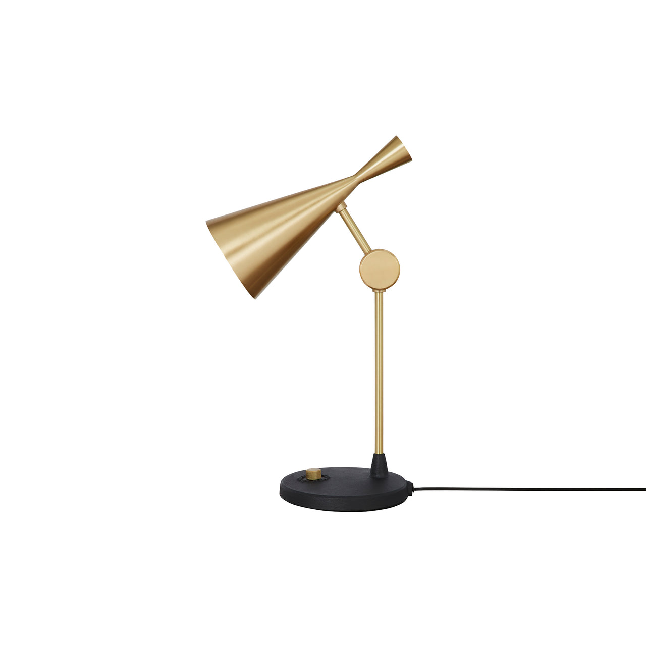 Beat Table Lamp: Brass