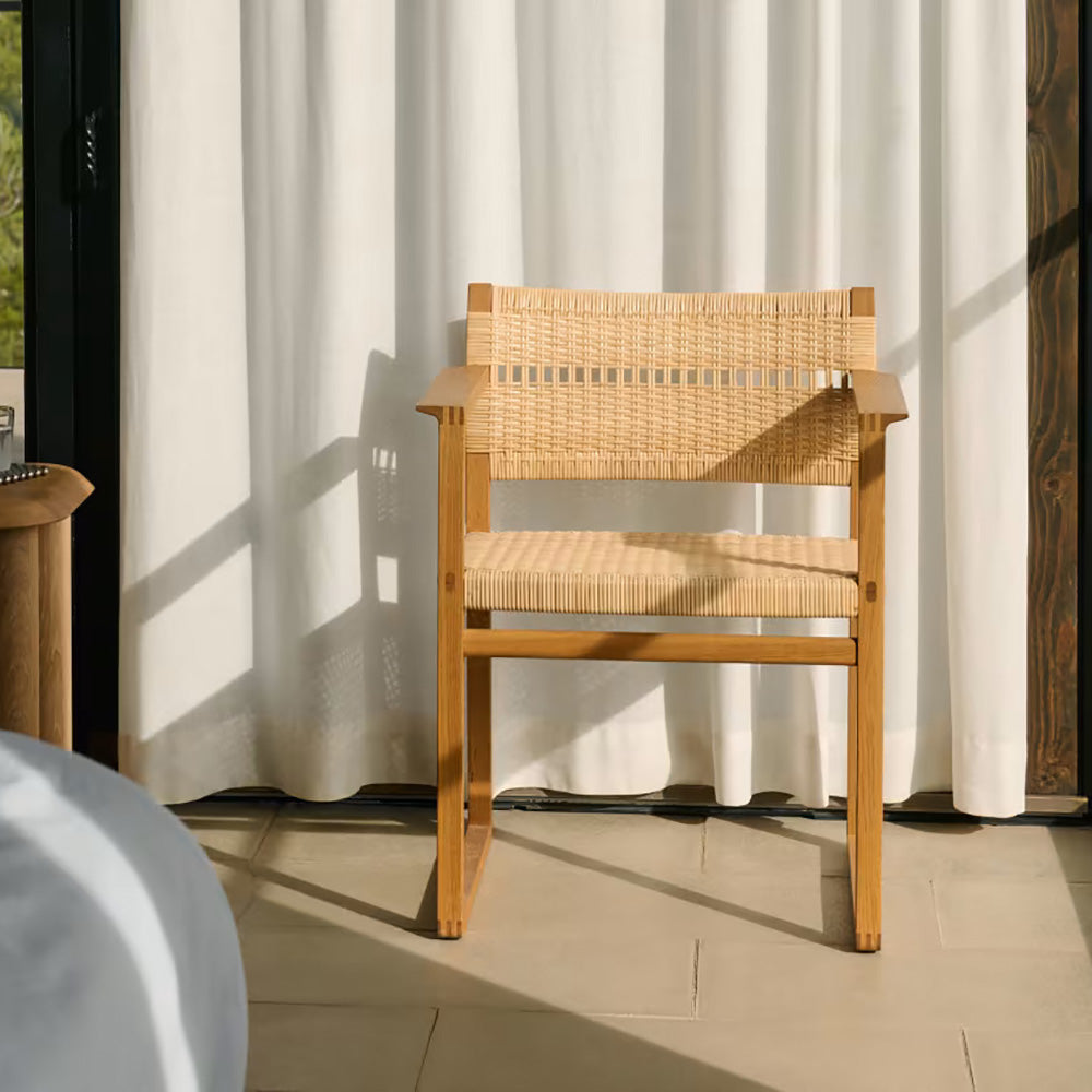 BM62 + BM61 Chair Natural Cane Wicker: LS